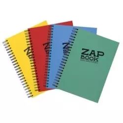 Carnet d\'esquisse Clairefontaine ZAP BOOK, reliure � spirale, papier recycl�