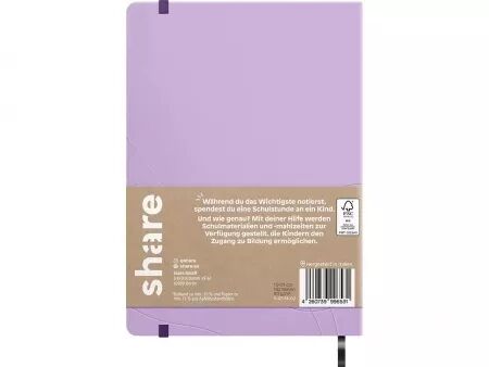 Carnet de notes A5, Share