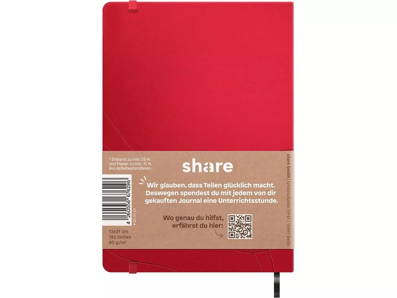 Carnet de notes A5, Share