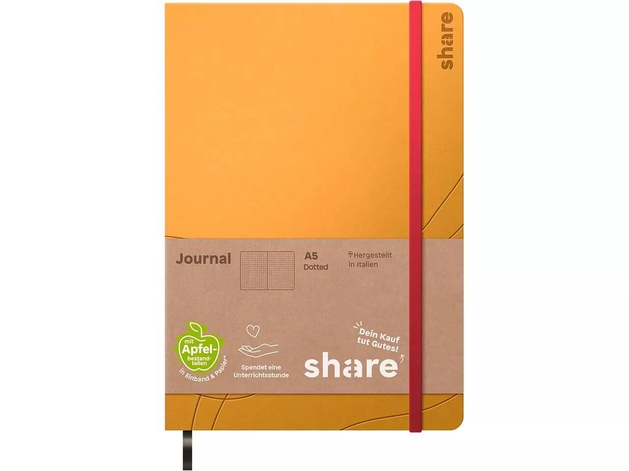 Carnet de notes A5, Share