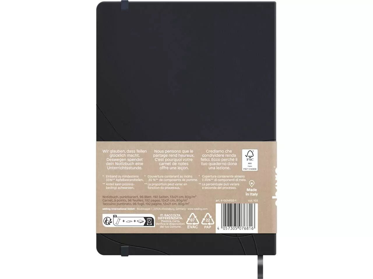 Carnet de notes A5, Share