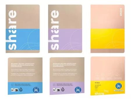 Carnet de notes A6, Share