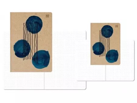 Carnet papier recycl&eacute; r&eacute;glure Dot, A5