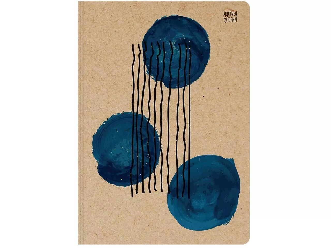 Carnet papier recycl&eacute; r&eacute;glure Dot, A5