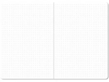 Carnet papier recycl&eacute; r&eacute;glure Dot, A5