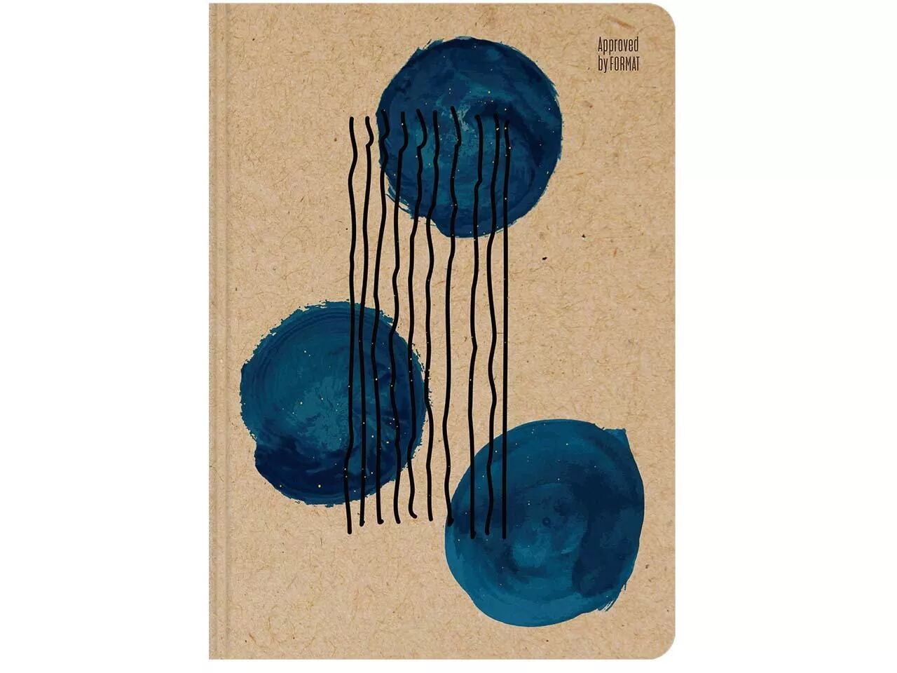 Carnet papier recycl&eacute; r&eacute;glure Dot, A5