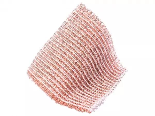 Carr� � r�curer tissu et cuivre