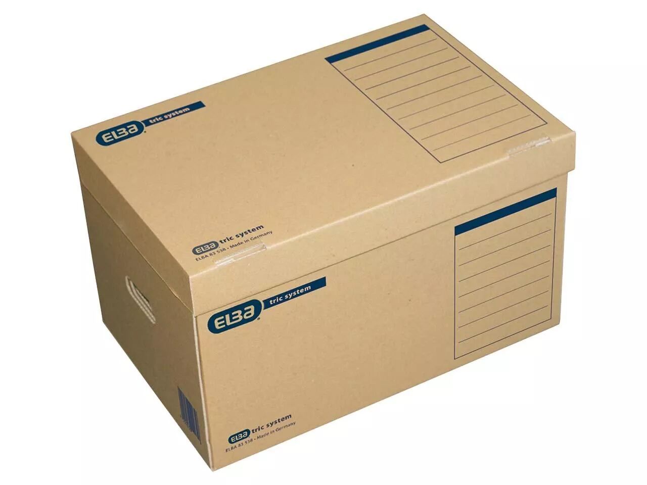 Carton d\'archives avec couvercle charni&egrave;re