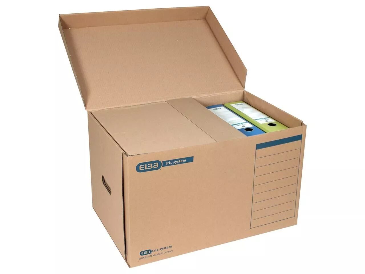 Carton d\'archives avec couvercle charni&egrave;re