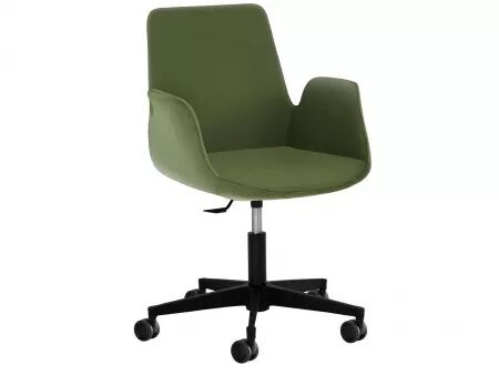 Chaise de bureau en tissu, &agrave; roulettes