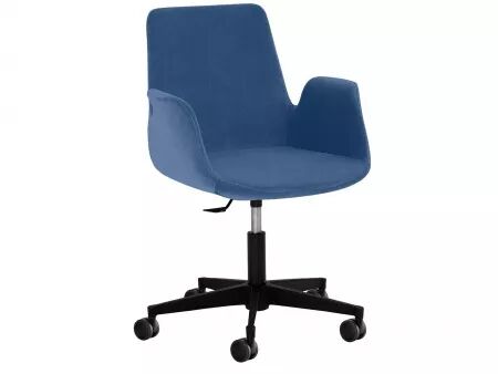 Chaise de bureau en tissu, &agrave; roulettes