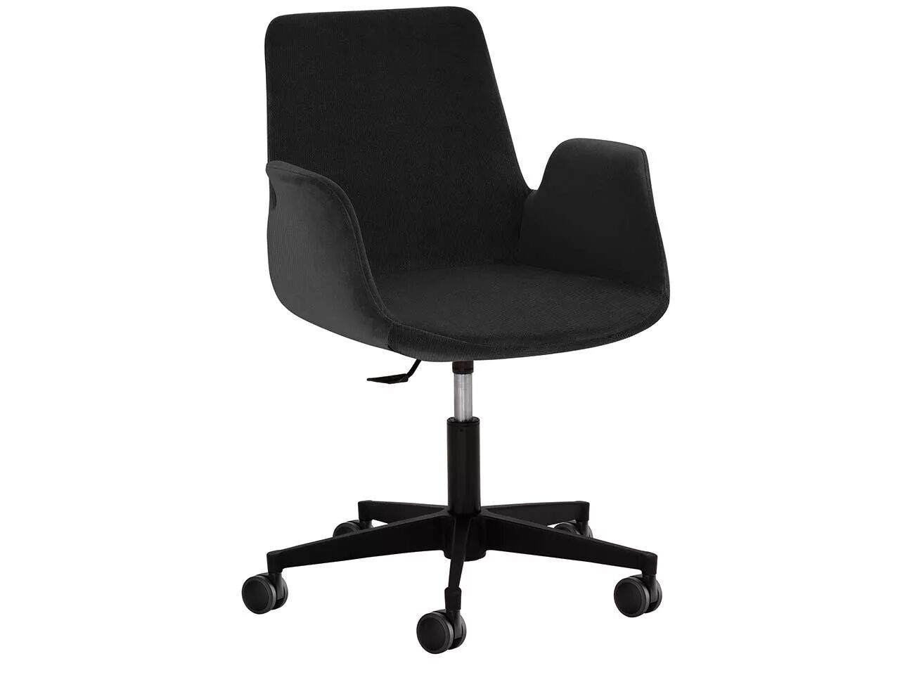 Chaise de bureau en tissu, &agrave; roulettes