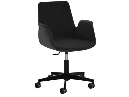 Chaise de bureau en tissu, &agrave; roulettes