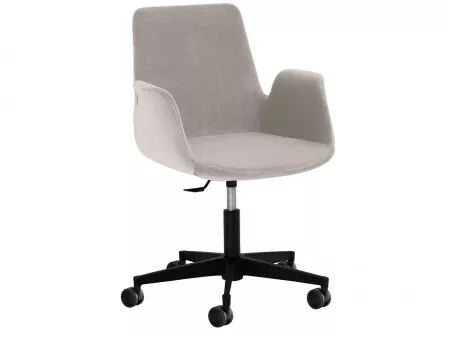 Chaise de bureau en tissu, &agrave; roulettes