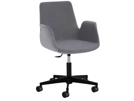 Chaise de bureau en tissu, &agrave; roulettes