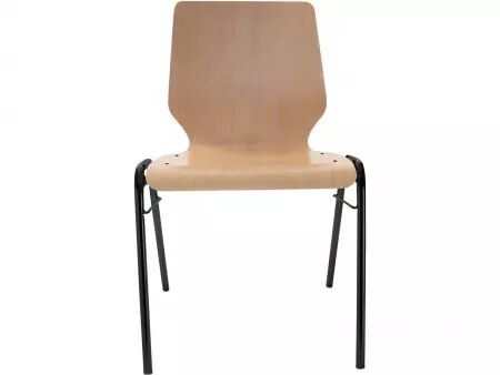 Chaise visiteur en h&ecirc;tre