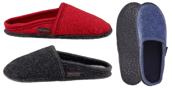 Chaussons fa�on mules laine vierge Virgen