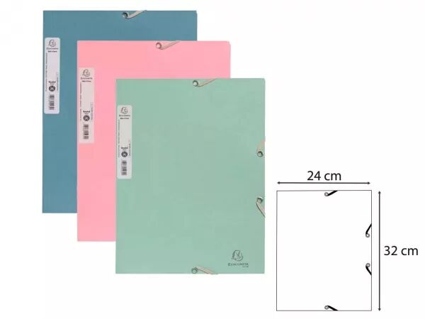 Chemise trois rabats avec �lastique Exacompta � AutentiK �