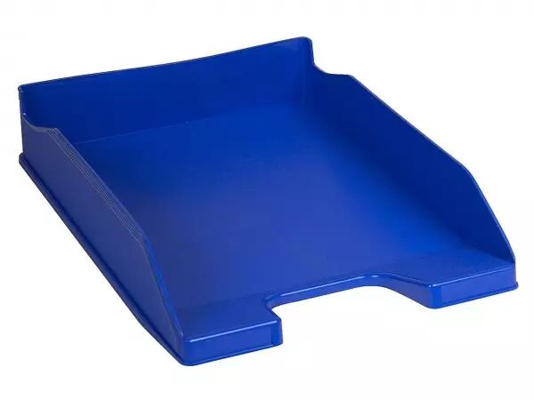 Corbeille � courrier plastique recycl� Forever, bleu fonc�
