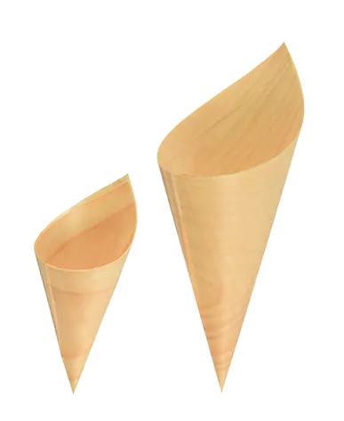 Cornets � frites en bois
