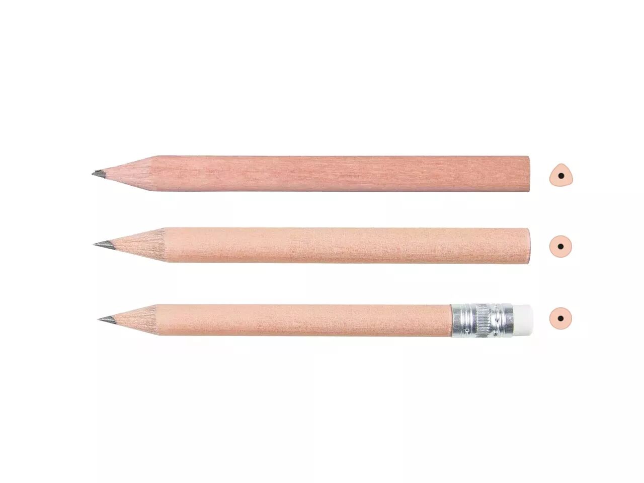 Crayons graphite courts FSC&reg; personnalisable