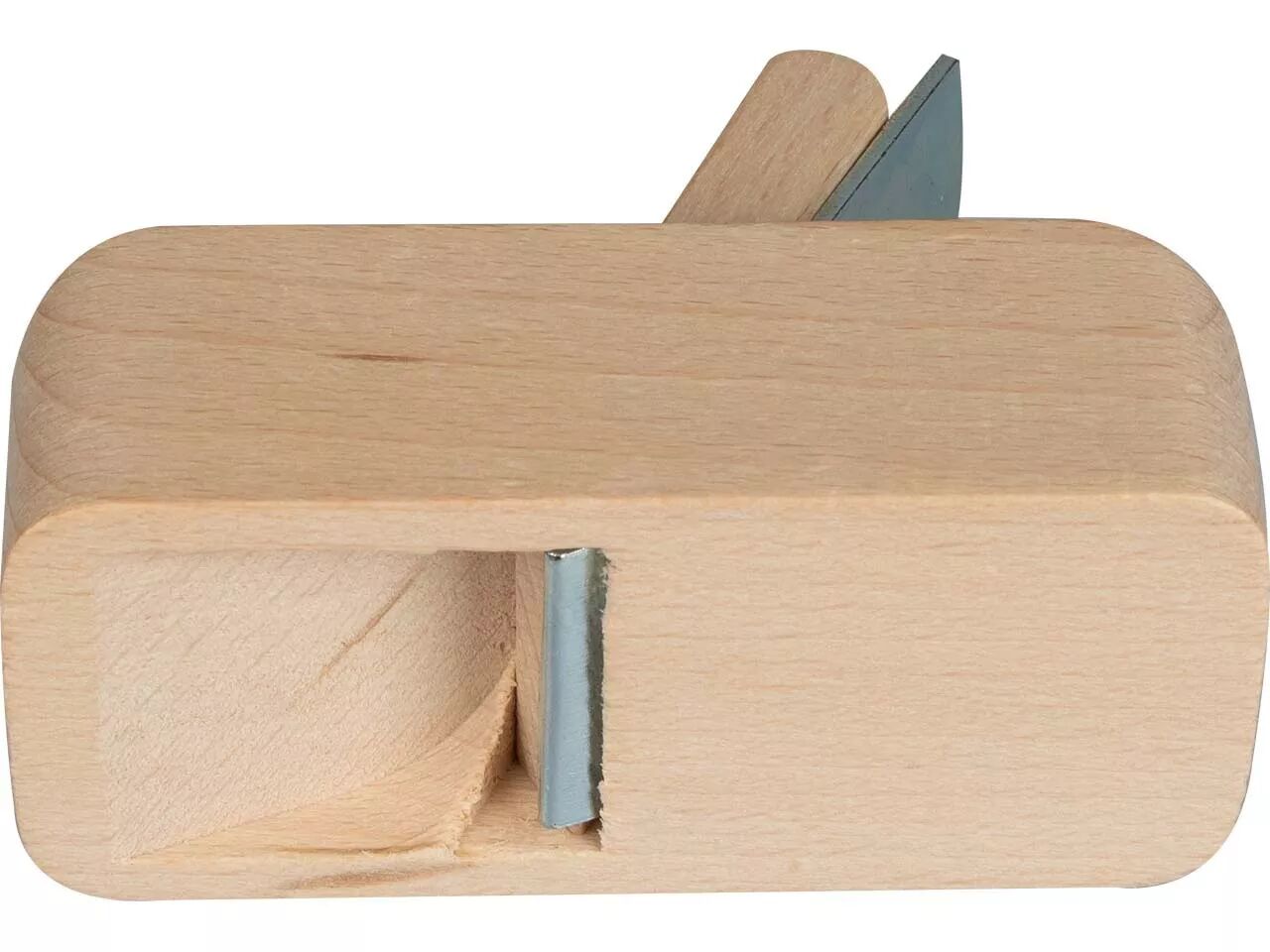 D&eacute;capsuleur en forme de rabot en bois de h&ecirc;tre, &agrave; personnaliser