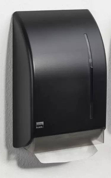 Distributeur d\'essuie-main Satino Black plastique recycl�