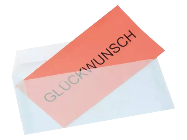 Enveloppes 110x220 transparentes, rabat triangle gomm�