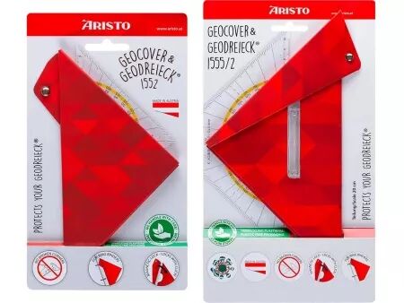 Équerre-rapporteur Aristo avec étui