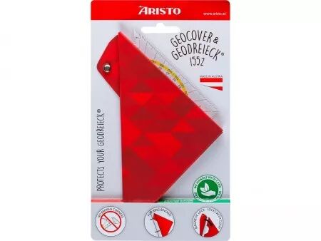 Équerre-rapporteur Aristo avec étui