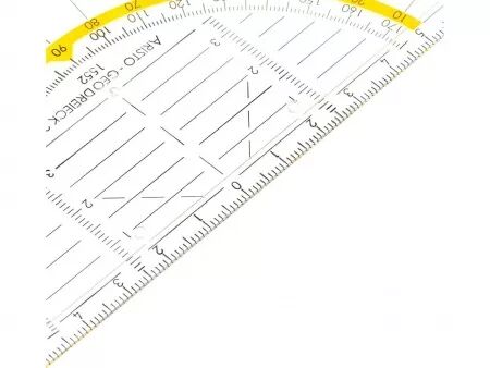 Équerre-rapporteur Aristo avec étui