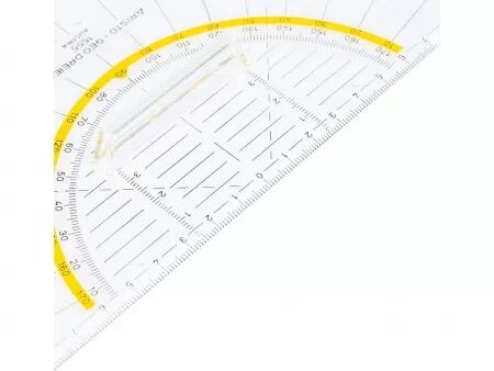 Équerre-rapporteur Aristo avec étui