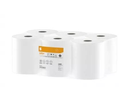 Essuie-tout &agrave; d&eacute;vidage central Wepa, recycl&eacute;