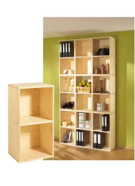 Etag�re en bois massif about� non trait� � Doppelbox �