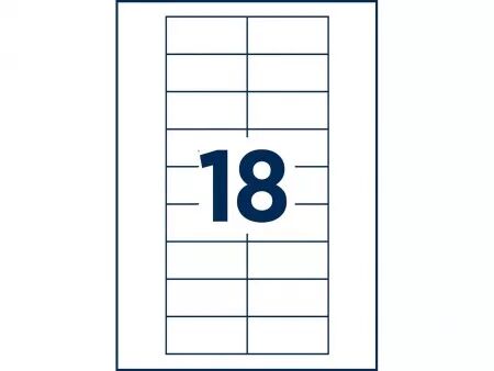 Étiquette Avery \ Polar20\  pour badge nominatif