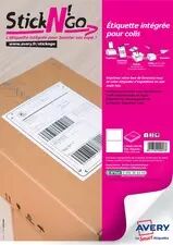 Etiquette int�gr�e Stick\'Ngo pour e-commer�ant AVERY 