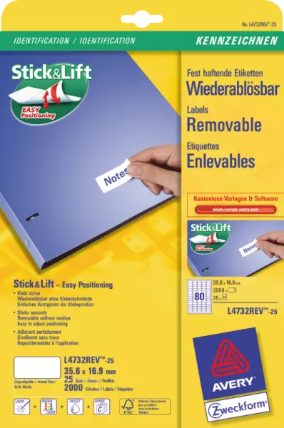 �tiquettes enlevables
