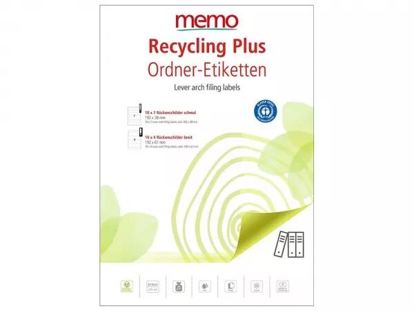 �tiquettes papier recycl�