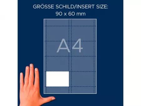 Étiquettes porte-badge Avery avec microperforation