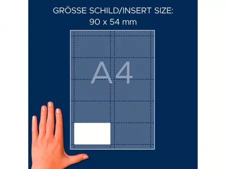 Étiquettes porte-badge Avery avec microperforation