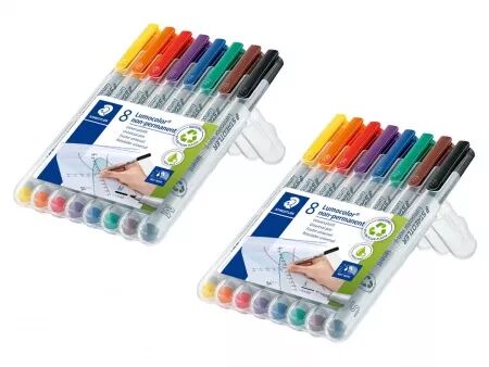 Feutres Lumocolor non permanent, set de 8