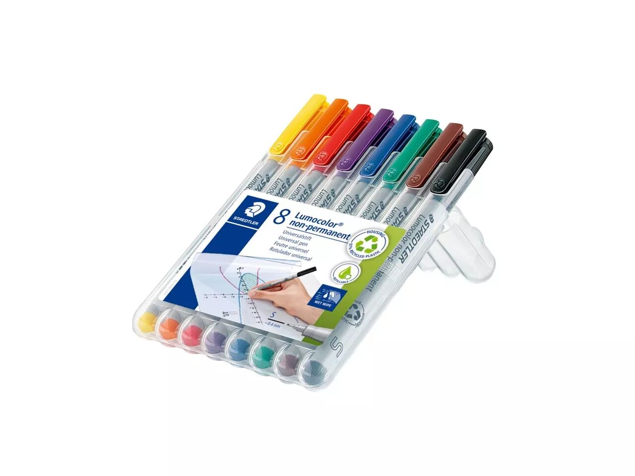 Feutres Lumocolor non permanent, set de 8