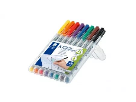 Feutres Lumocolor non permanent, set de 8
