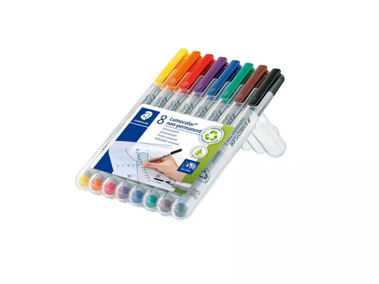 Feutres Lumocolor non permanent, set de 8
