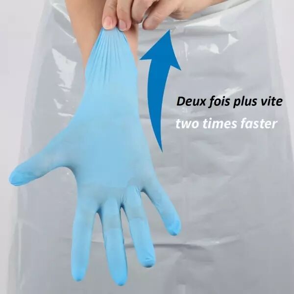 Gant en nitril � enfilage rapide \ Rapid-On\ 