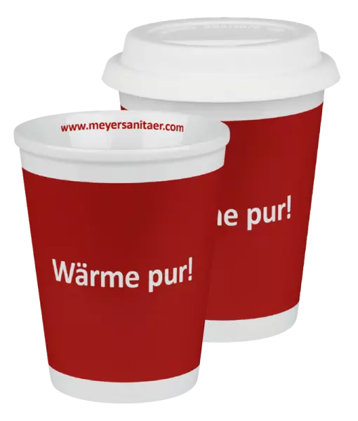 Gobelet en porcelaine � couvercle personnalisable