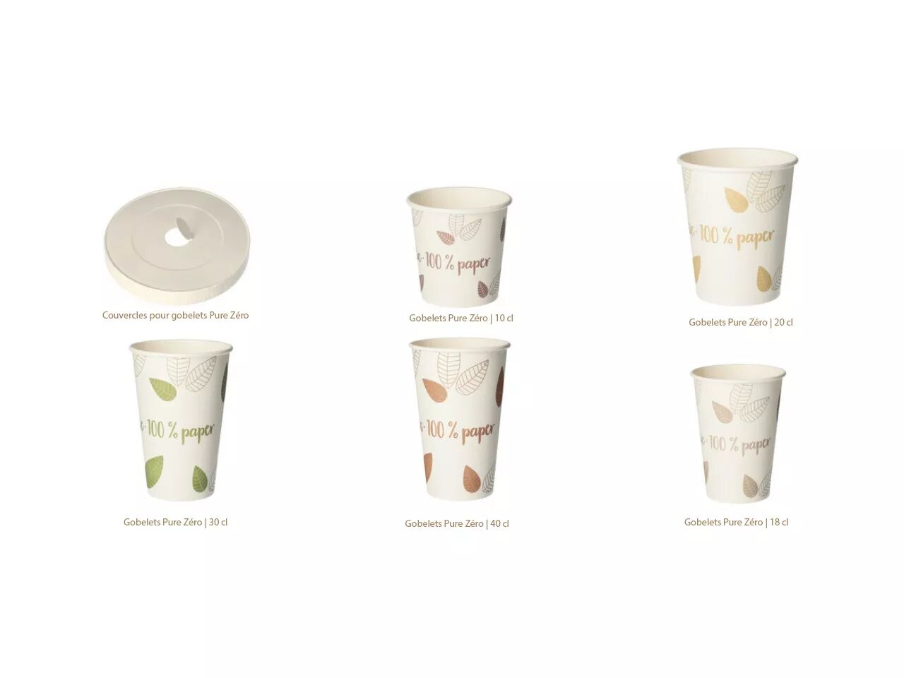 Gobelets jetables en carton FSC&reg;