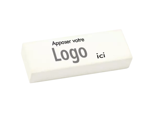Gomme thermoplastique sans PVC personnalisable, 60x21x11 mm