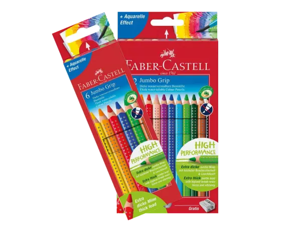 Gros crayons couleur Faber-Castell Jumbo Grip