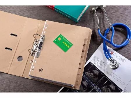 Intercalaires en papier recycl&eacute; A4, naturel